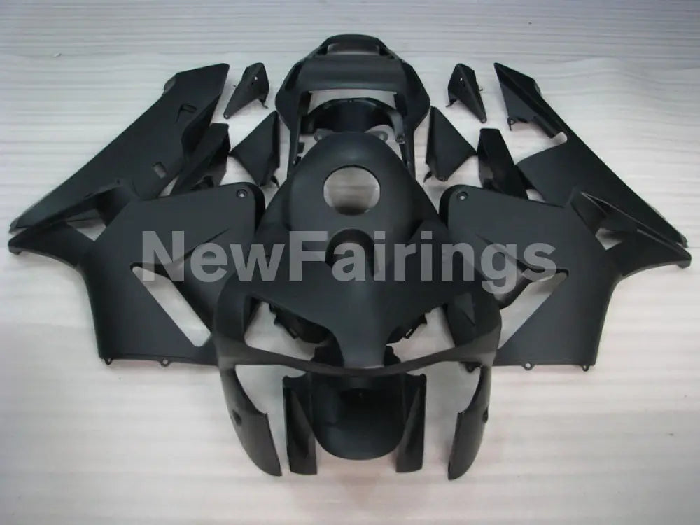 All Matte Black No decals - CBR600RR 03-04 Fairing Kit -