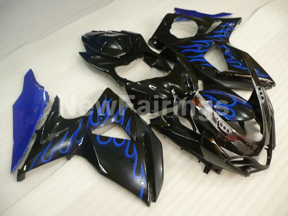 Black and Blue Flame - GSX - R1000 09 - 16 Fairing Kit