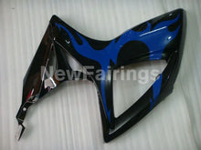 Laden Sie das Bild in den Galerie-Viewer, Black and Blue Flame - GSX-R600 06-07 Fairing Kit -