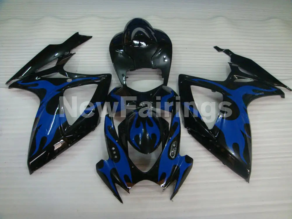 Black and Blue Flame - GSX-R750 06-07 Fairing Kit Vehicles
