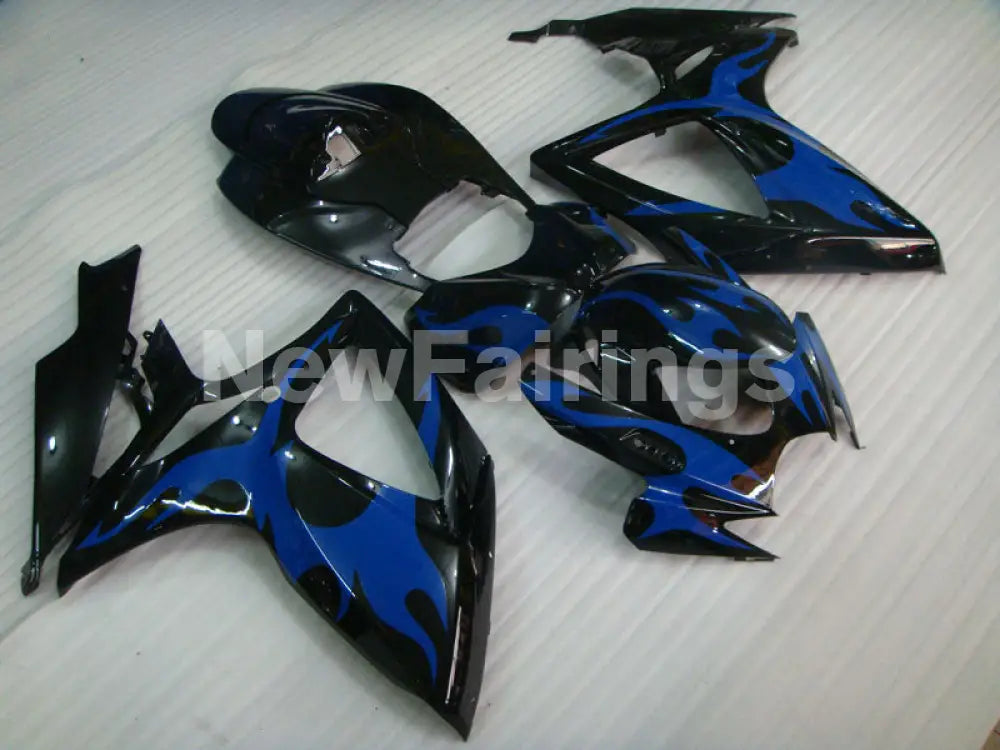 Black and Blue Flame - GSX-R750 06-07 Fairing Kit Vehicles