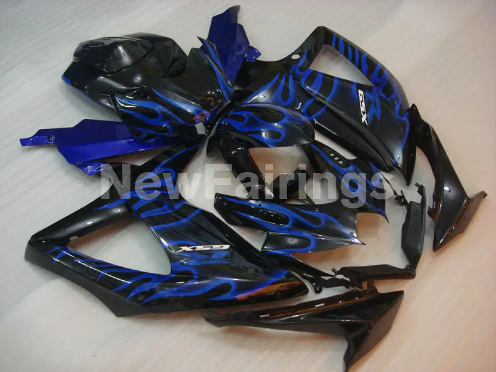 Black and Blue Flame - GSX-R750 08-10 Fairing Kit Vehicles