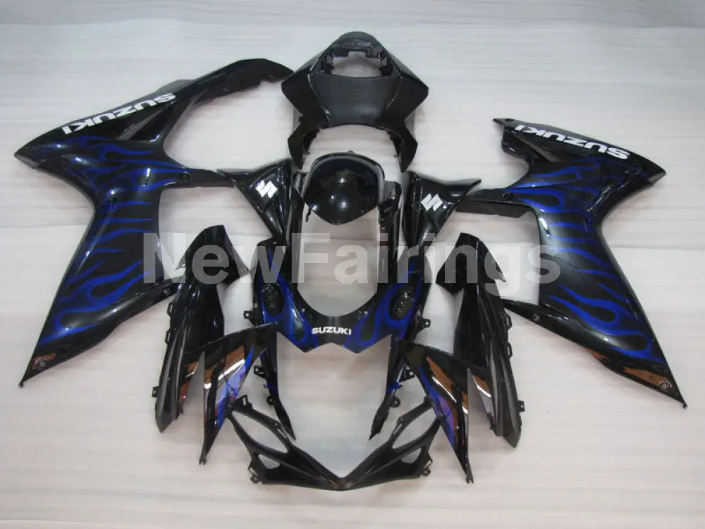 Black and Blue Flame - GSX-R750 11-24 Fairing Kit Vehicles
