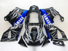 Laden Sie das Bild in den Galerie-Viewer, Black and Blue Flame - YZF-R1 00-01 Fairing Kit - Vehicles