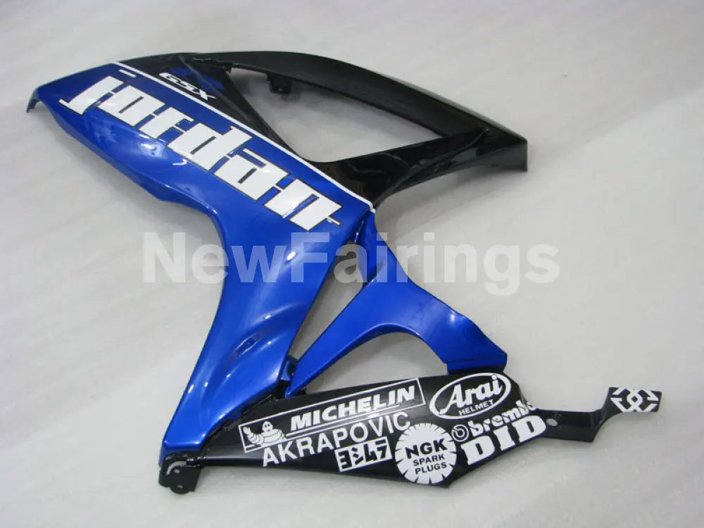 Black and Blue Jordan - GSX-R600 06-07 Fairing Kit -