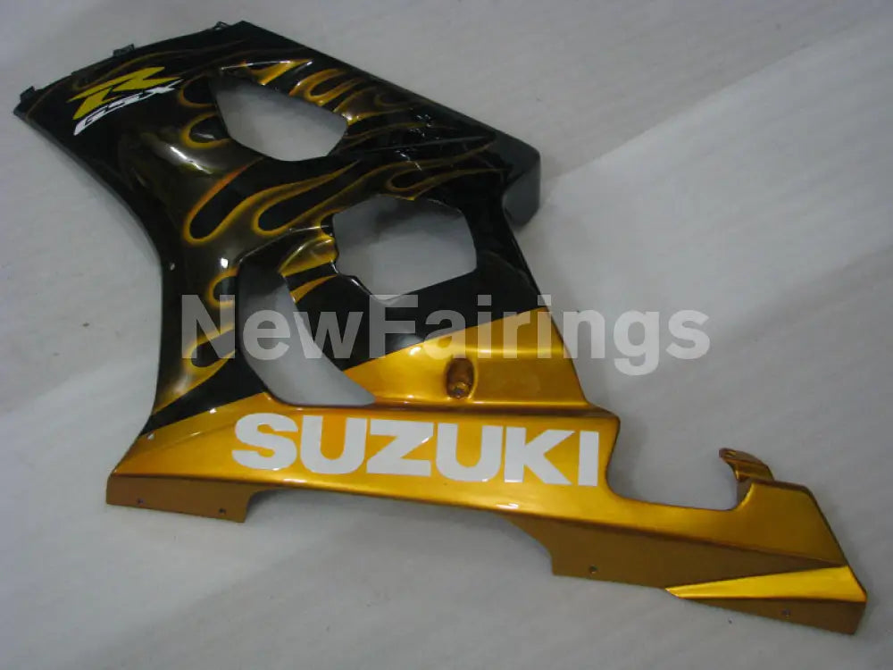 Black and Golden Flame - GSX - R1000 03 - 04 Fairing Kit