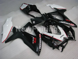 Black and Matte Black White Factory Style - GSX-R600 08-10 Fairing Kit
