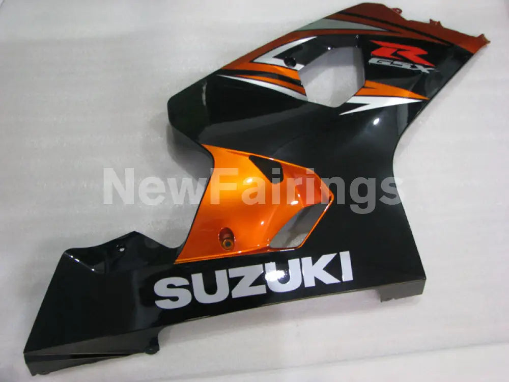 Black and Orange Factory Style - GSX-R600 04-05 Fairing Kit