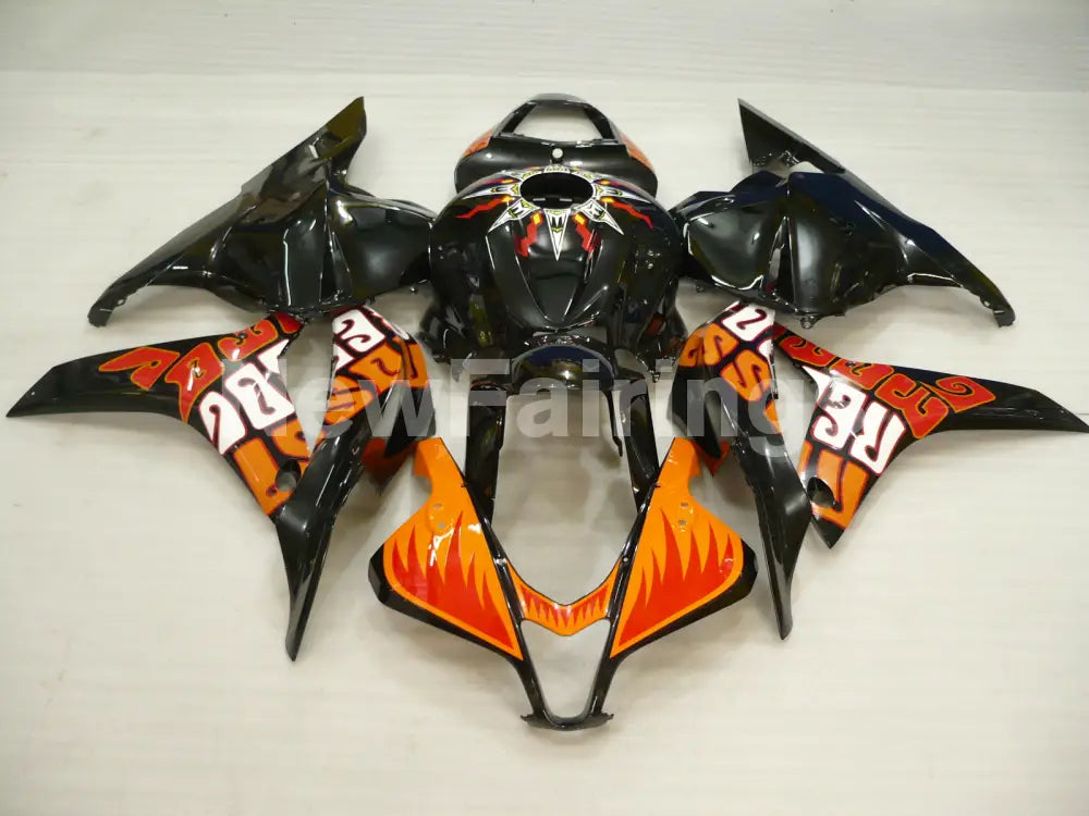 Black and Orange Rossi - CBR600RR 09-12 Fairing Kit -