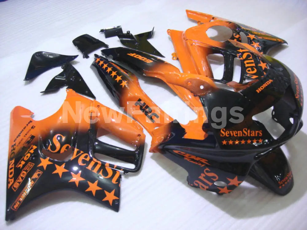 Black and Orange SevenStars - CBR600 F3 97-98 Fairing Kit -