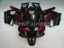 Laden Sie das Bild in den Galerie-Viewer, Black and Red Flame - CBR600 F2 91-94 Fairing Kit - Vehicles