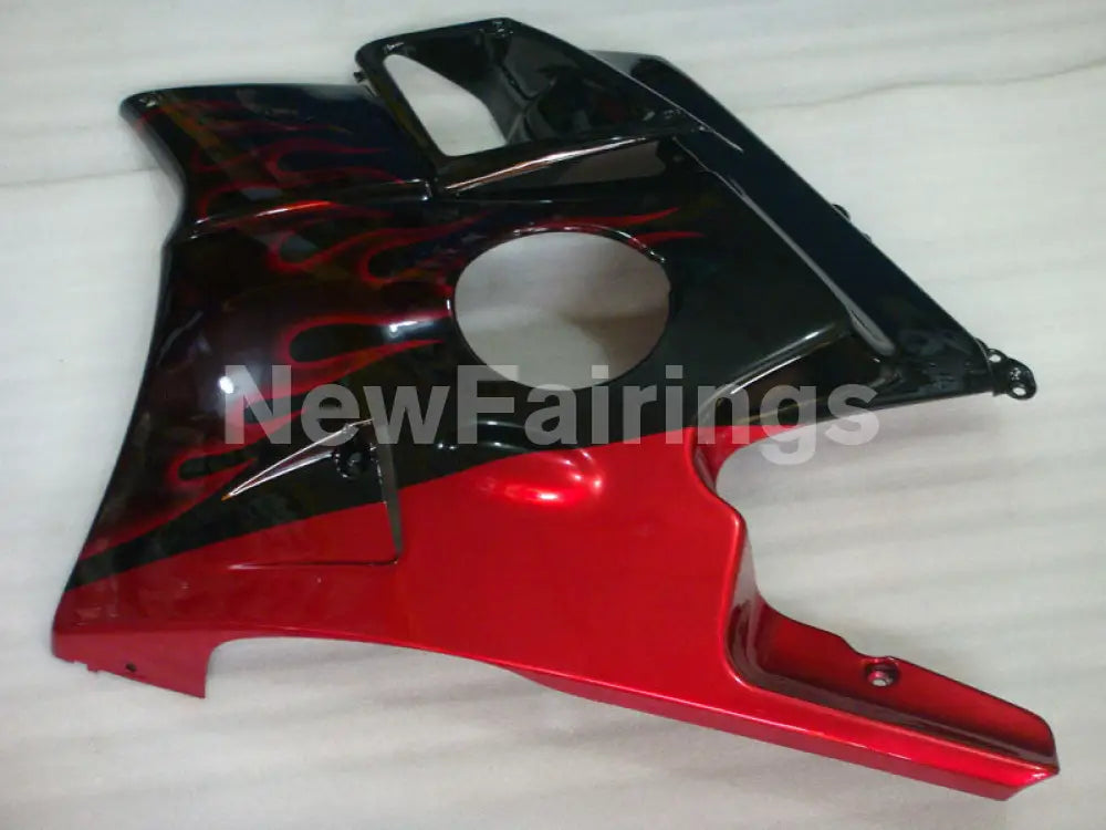 Black and Red Flame - CBR600 F2 91-94 Fairing Kit - Vehicles