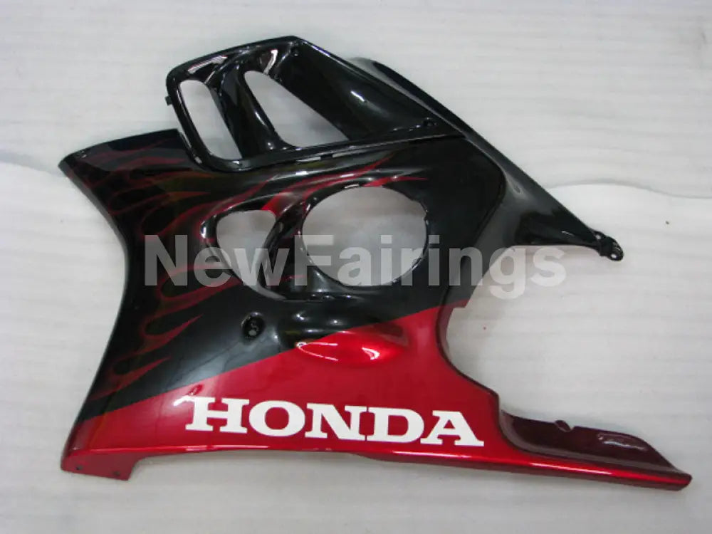 Black and Red Flame - CBR600 F3 97-98 Fairing Kit - Vehicles