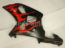 Laden Sie das Bild in den Galerie-Viewer, Black and Red Flame - GSX-R600 01-03 Fairing Kit - Vehicles