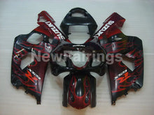Laden Sie das Bild in den Galerie-Viewer, Black and Red Flame - GSX-R600 04-05 Fairing Kit - Vehicles
