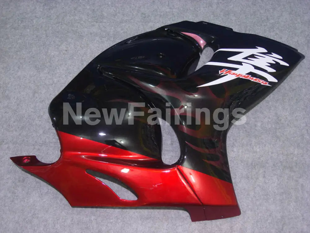 Black and Red Flame - GSX1300R Hayabusa 08-20 Fairing Kit