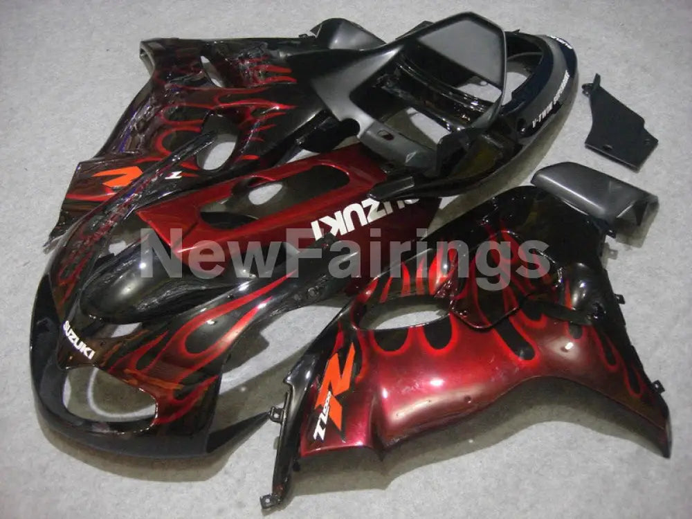 Black and Red Flame - TL1000R 98-03 Fairing Kit - Vehicles