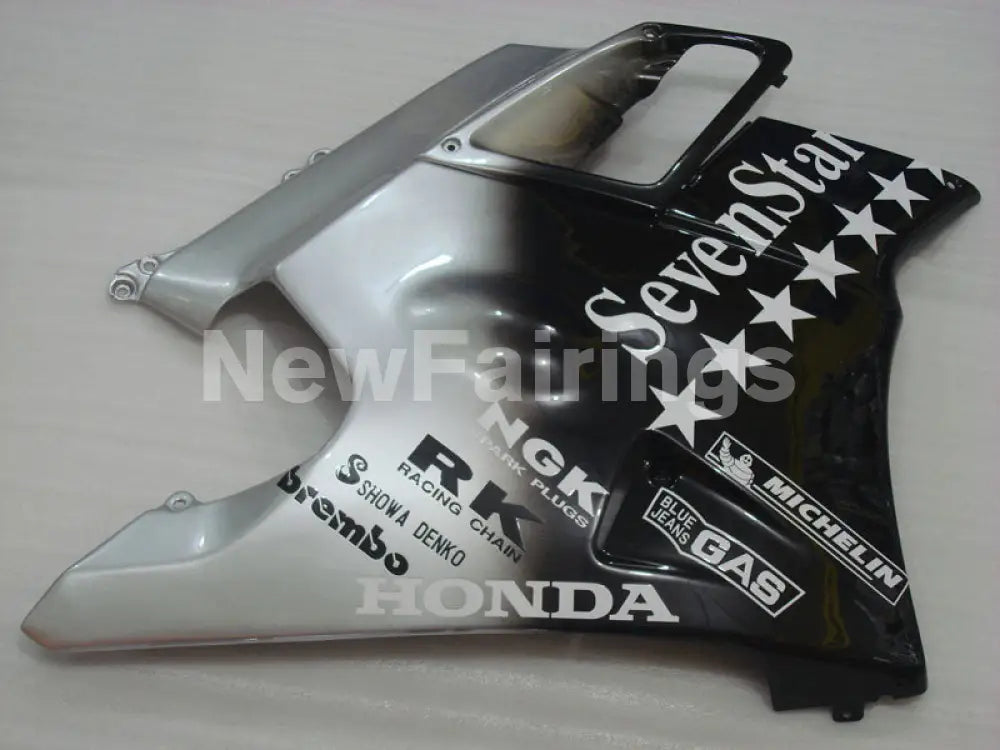 Black and Silver SevenStars - CBR600 F2 91-94 Fairing Kit -