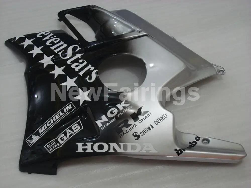 Black and Silver SevenStars - CBR600 F2 91-94 Fairing Kit -