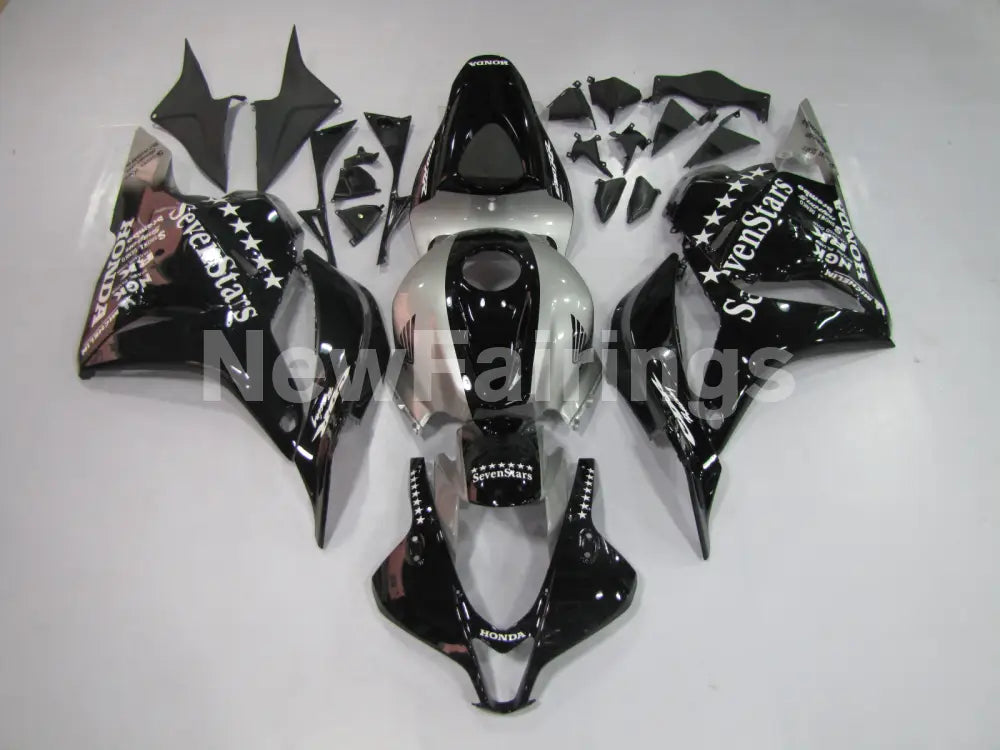 Black and Silver SevenStars - CBR600RR 09-12 Fairing Kit -