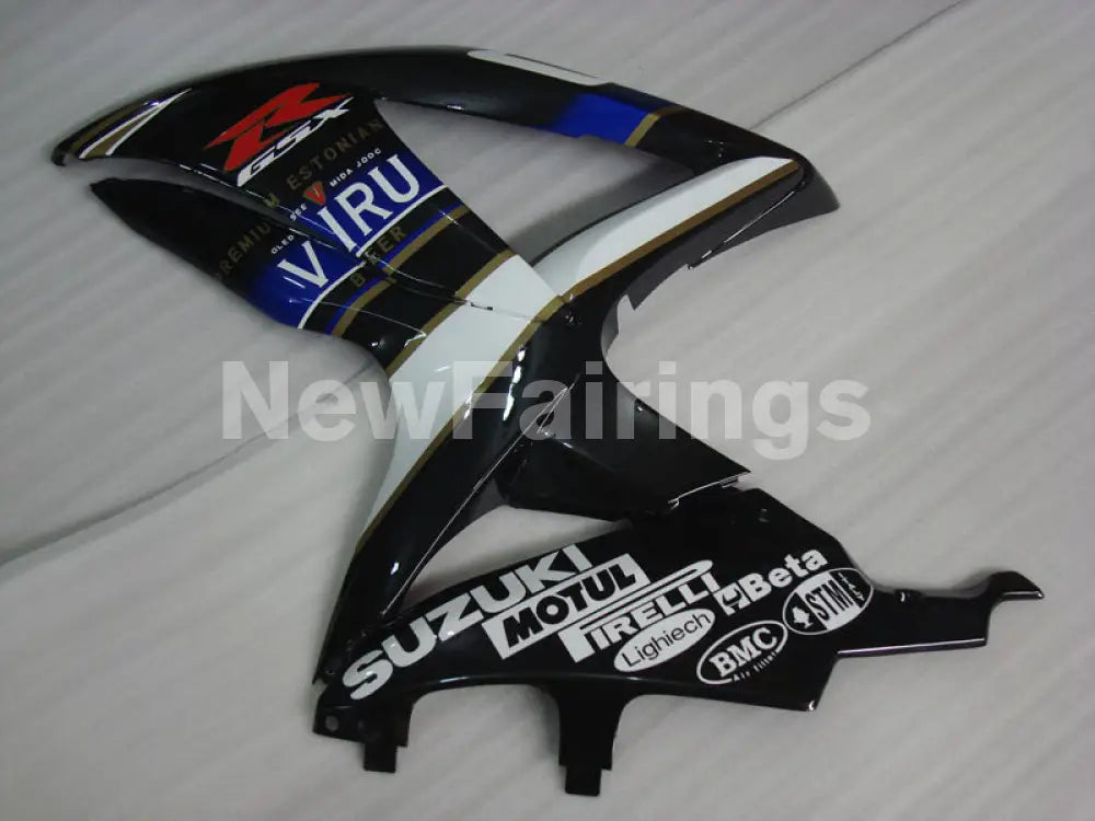 Black and White Dark Dog - GSX-R750 08-10 Fairing Kit