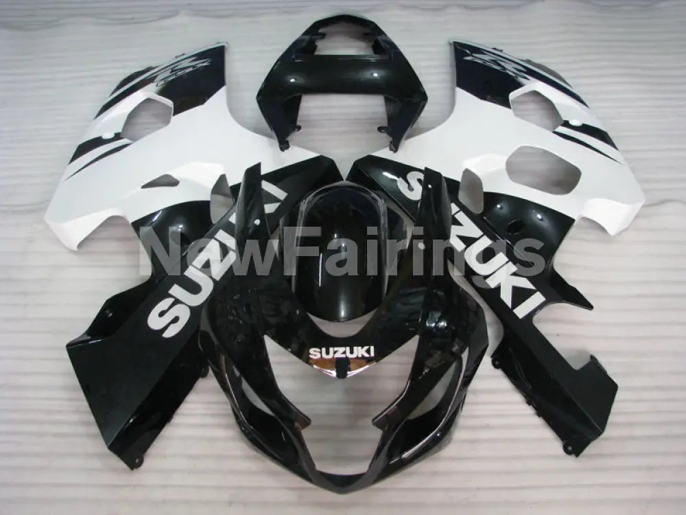 Black and White Factory Style - GSX-R750 04-05 Fairing Kit