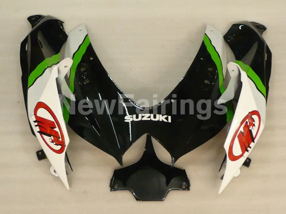 Black and White Green Monster - GSX-R750 08-10 Fairing Kit