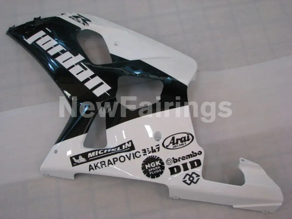 Black and White Jordan - GSX-R750 00-03 Fairing Kit