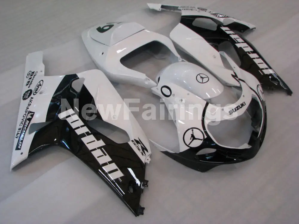 Black and White Jordan - GSX-R750 00-03 Fairing Kit