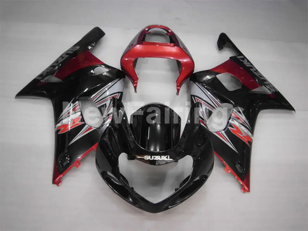 Black and Wine Red Factory Style - GSX-R600 01-03 Fairing