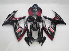 Laden Sie das Bild in den Galerie-Viewer, Black and Wine Red Factory Style - GSX-R750 06-07 Fairing