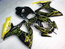 Laden Sie das Bild in den Galerie-Viewer, Black and Yellow Flame - GSX-R750 06-07 Fairing Kit