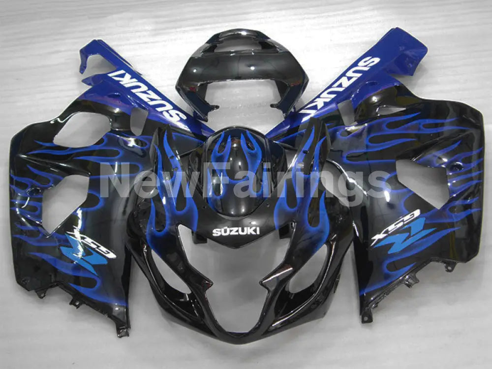 Black and Blue Flame - GSX-R750 04-05 Fairing Kit Vehicles