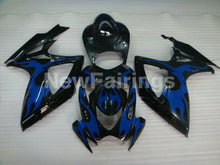 Laden Sie das Bild in den Galerie-Viewer, Black and Blue Flame - GSX-R750 06-07 Fairing Kit Vehicles