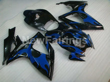 Laden Sie das Bild in den Galerie-Viewer, Black and Blue Flame - GSX-R750 06-07 Fairing Kit Vehicles