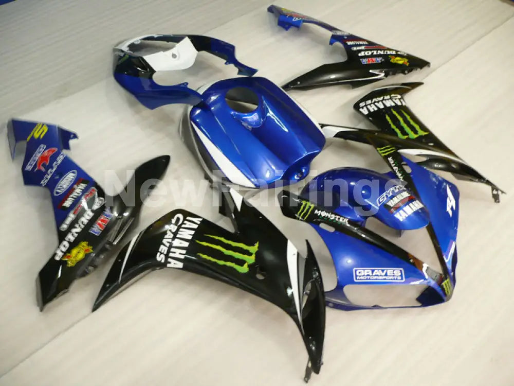 Black and Blue Monster - YZF-R1 04-06 Fairing Kit