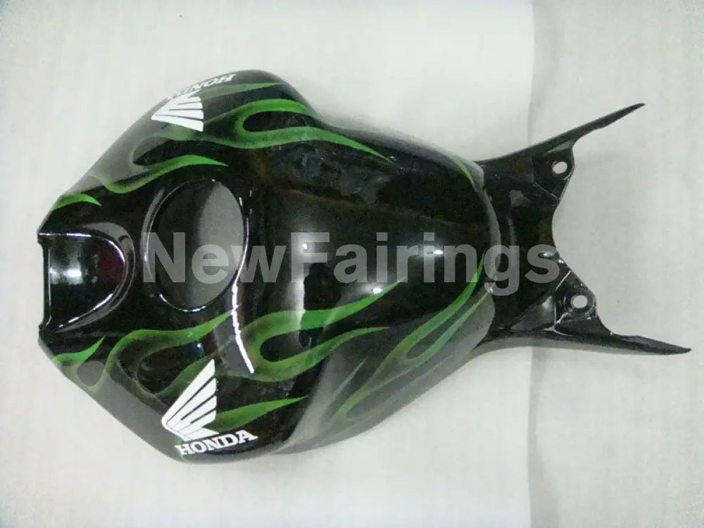 Black and Green Flame - CBR1000RR 06-07 Fairing Kit -