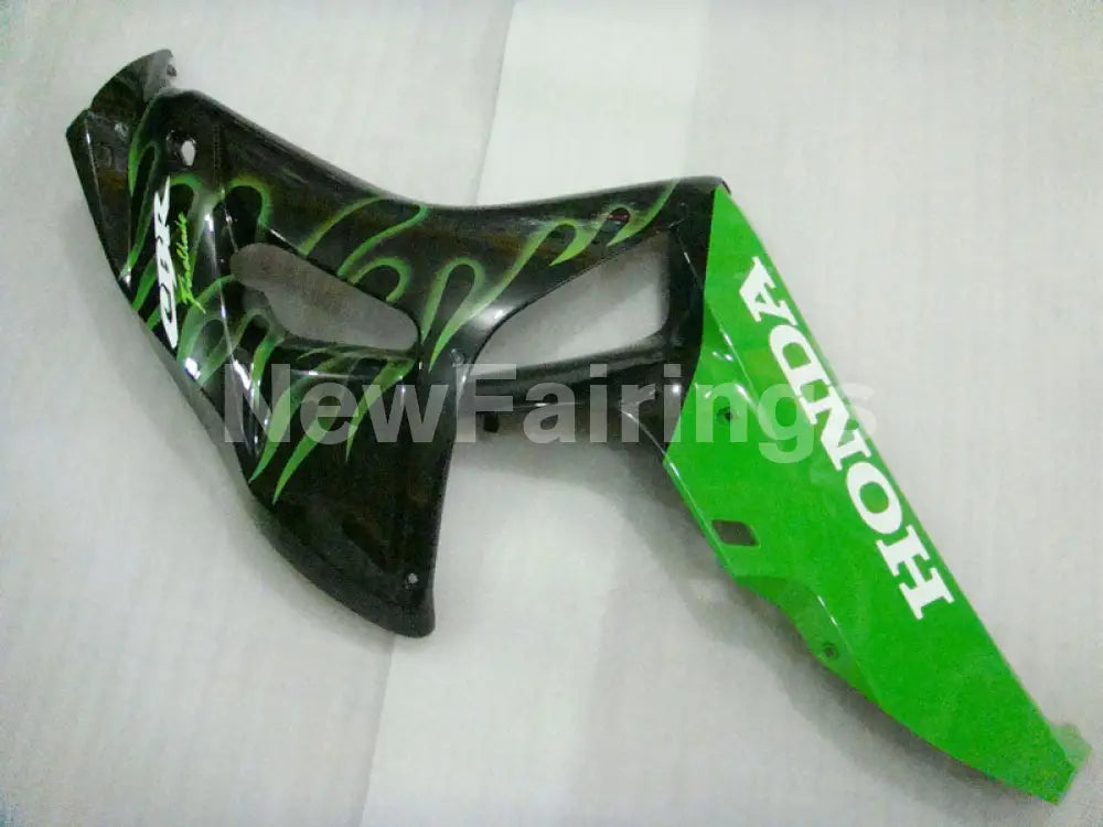 Black and Green Flame - CBR1000RR 06-07 Fairing Kit -