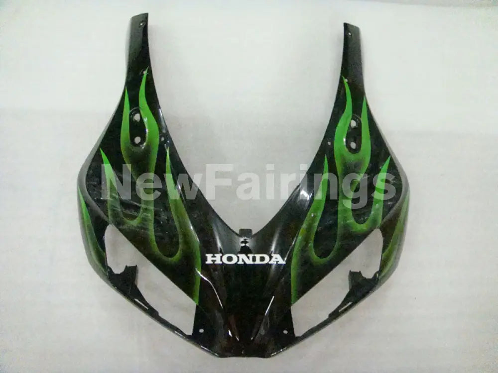 Black and Green Flame - CBR1000RR 06-07 Fairing Kit -