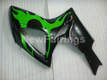 Laden Sie das Bild in den Galerie-Viewer, Black and Green Flame - GSX-R600 06-07 Fairing Kit -