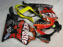 Laden Sie das Bild in den Galerie-Viewer, Black and Orange Rossi - CBR600 F4i 01-03 Fairing Kit -