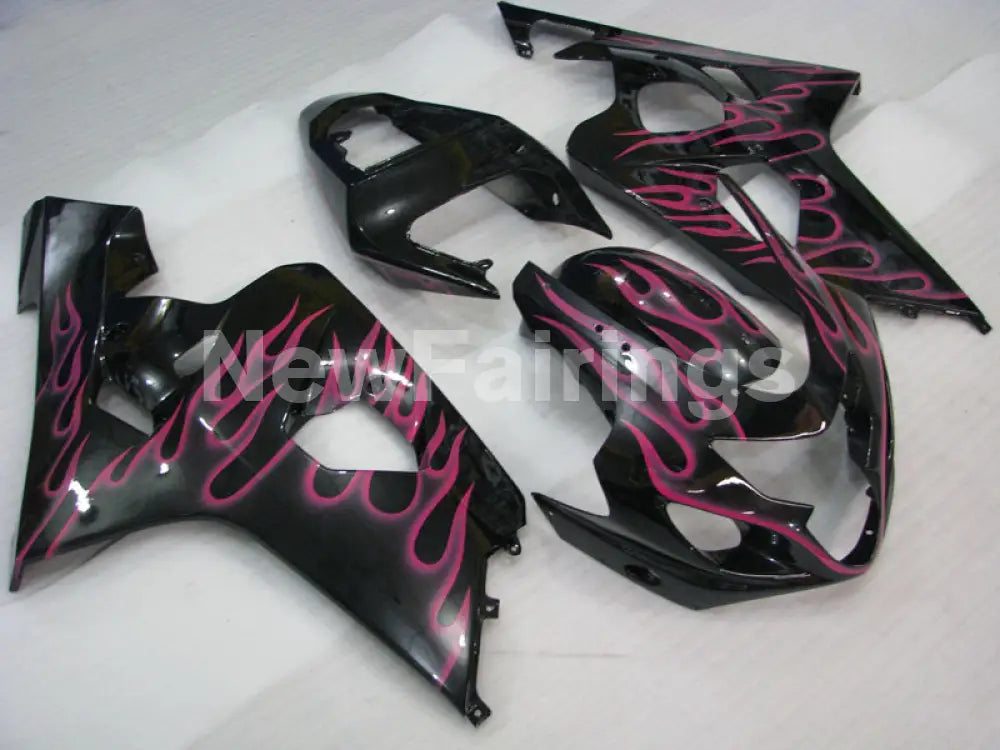 Black and Pink Flame - GSX-R750 04-05 Fairing Kit Vehicles