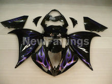 Laden Sie das Bild in den Galerie-Viewer, Black Purple Flame - YZF-R1 12-14 Fairing Kit - Vehicles &amp;