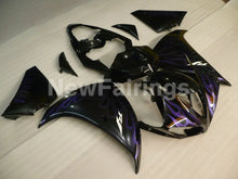 Laden Sie das Bild in den Galerie-Viewer, Black Purple Flame - YZF-R1 12-14 Fairing Kit - Vehicles &amp;