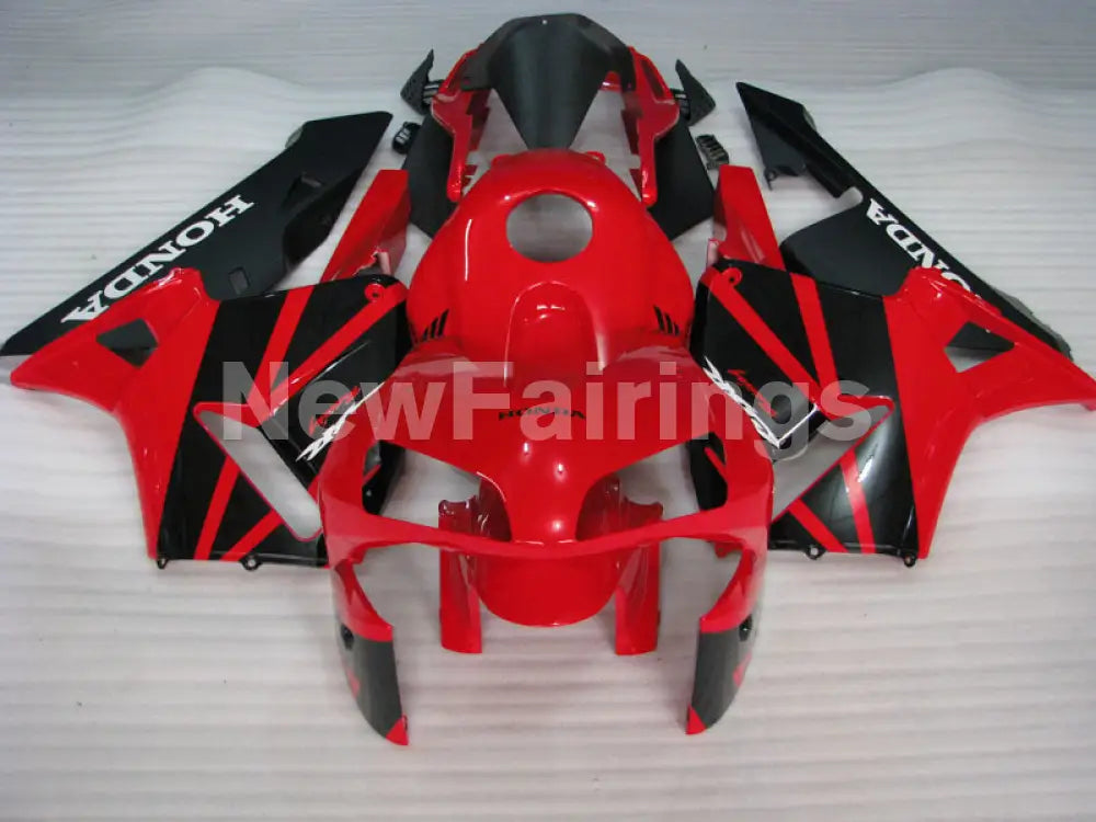 Black and Red Factory Style - CBR600RR 03-04 Fairing Kit -