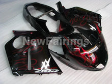 Laden Sie das Bild in den Galerie-Viewer, Black Red Flame - CBR 1100 XX 96-07 Fairing Kit - Vehicles &amp;