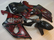 Laden Sie das Bild in den Galerie-Viewer, Black and Red Flame - GSX - R1000 00 - 02 Fairing Kit