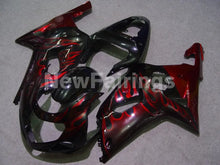 Laden Sie das Bild in den Galerie-Viewer, Black Red Flame - GSX-R600 01-03 Fairing Kit - Vehicles &amp;