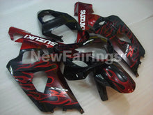 Laden Sie das Bild in den Galerie-Viewer, Black and Red Flame - GSX-R600 04-05 Fairing Kit - Vehicles