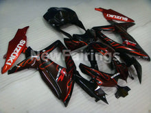 Laden Sie das Bild in den Galerie-Viewer, Black and Red Flame - GSX-R750 08-10 Fairing Kit Vehicles &amp;